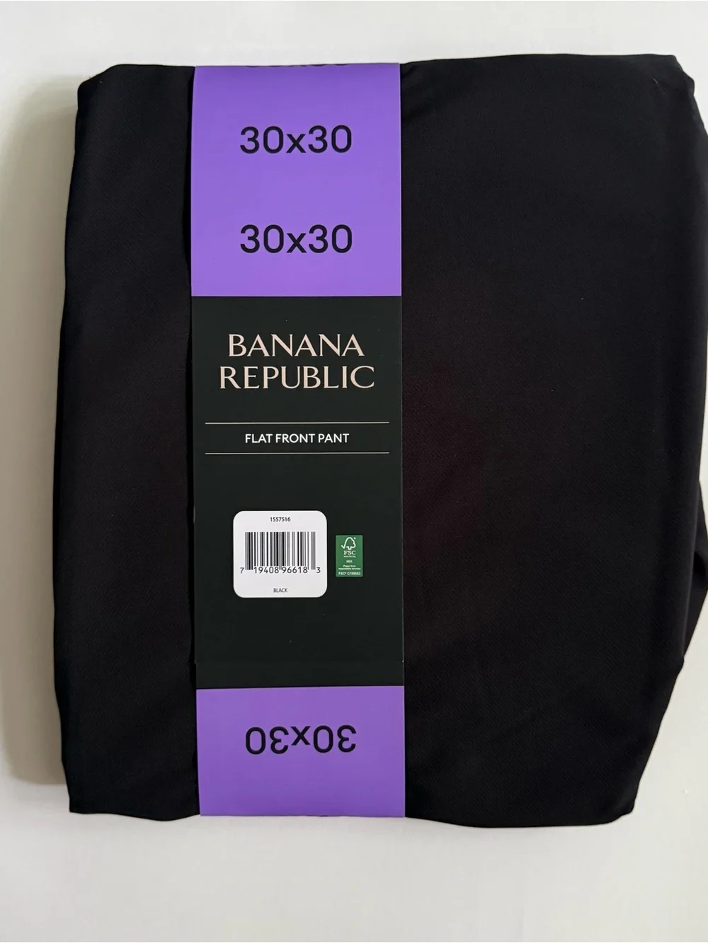 Banana Republic Men's 5 Pocket Pants Slim Fit Stretch Black Size 30X30 NWT